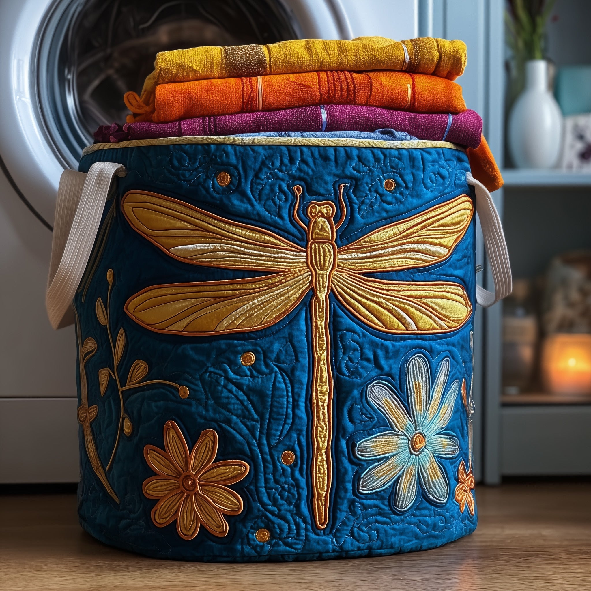 Dragonfly Quilted Laundry Basket Best Dragonfly Christmas Gifts
