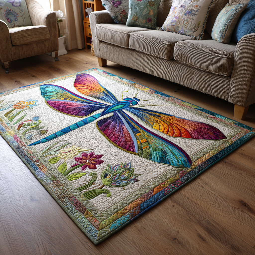 Dragonfly Sky Area Rug Bedroom Rugs Birthday Present For Daughter