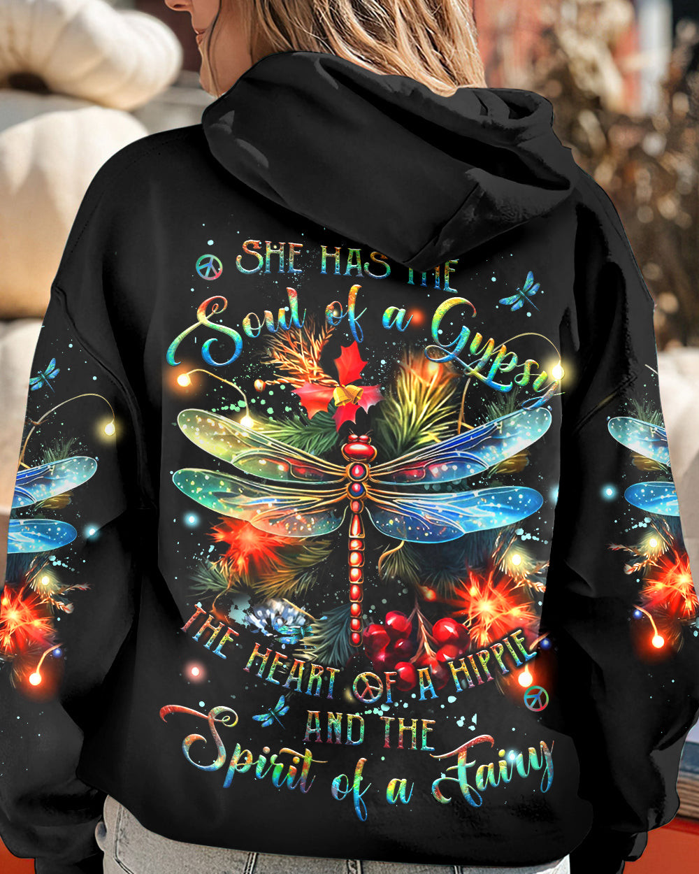 Dragonfly Spirit Of A Fairy Christmas Hoodie Xmas Hopeful Gifts For Christmas Holiday