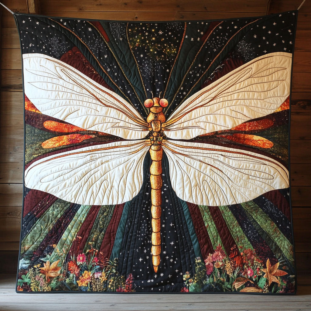 Dragonfly Spirit Quilt Home Essential Gift Cozy Quilt Blanket