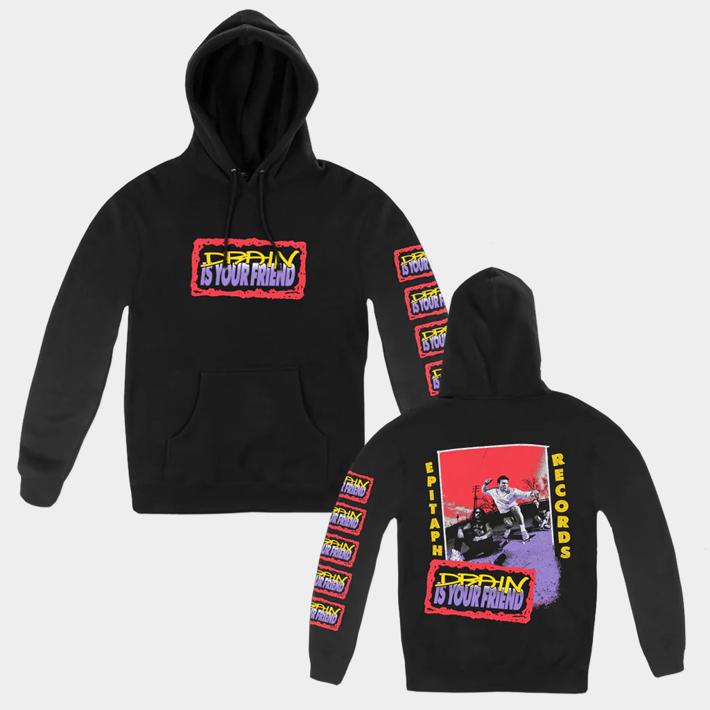 Drain Merch 2026 Drain Badge Hoodie Drain Is Your Friend Hoodie Gifts For Band Lovers