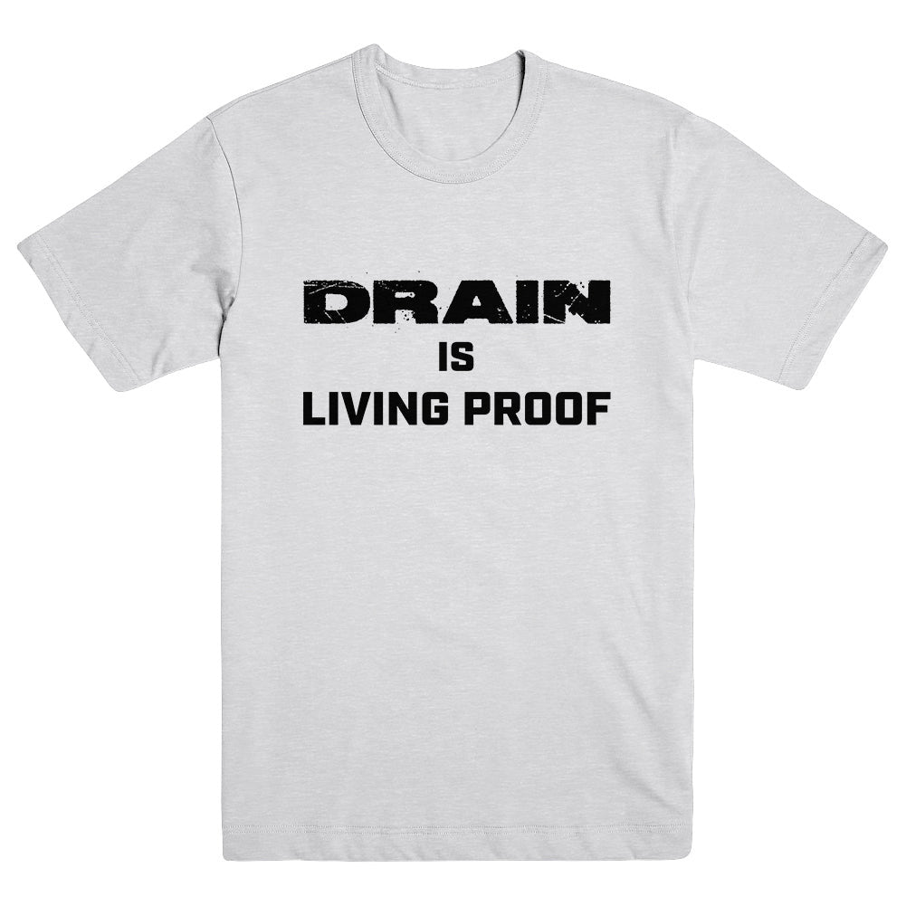 Drain Merch Living Proof Text Shirt Drain Shirt Father'S Day Gifts For Husband Drain Merch Living Proof Text Shirt Drain Shirt Father'S Day Gifts For Husband