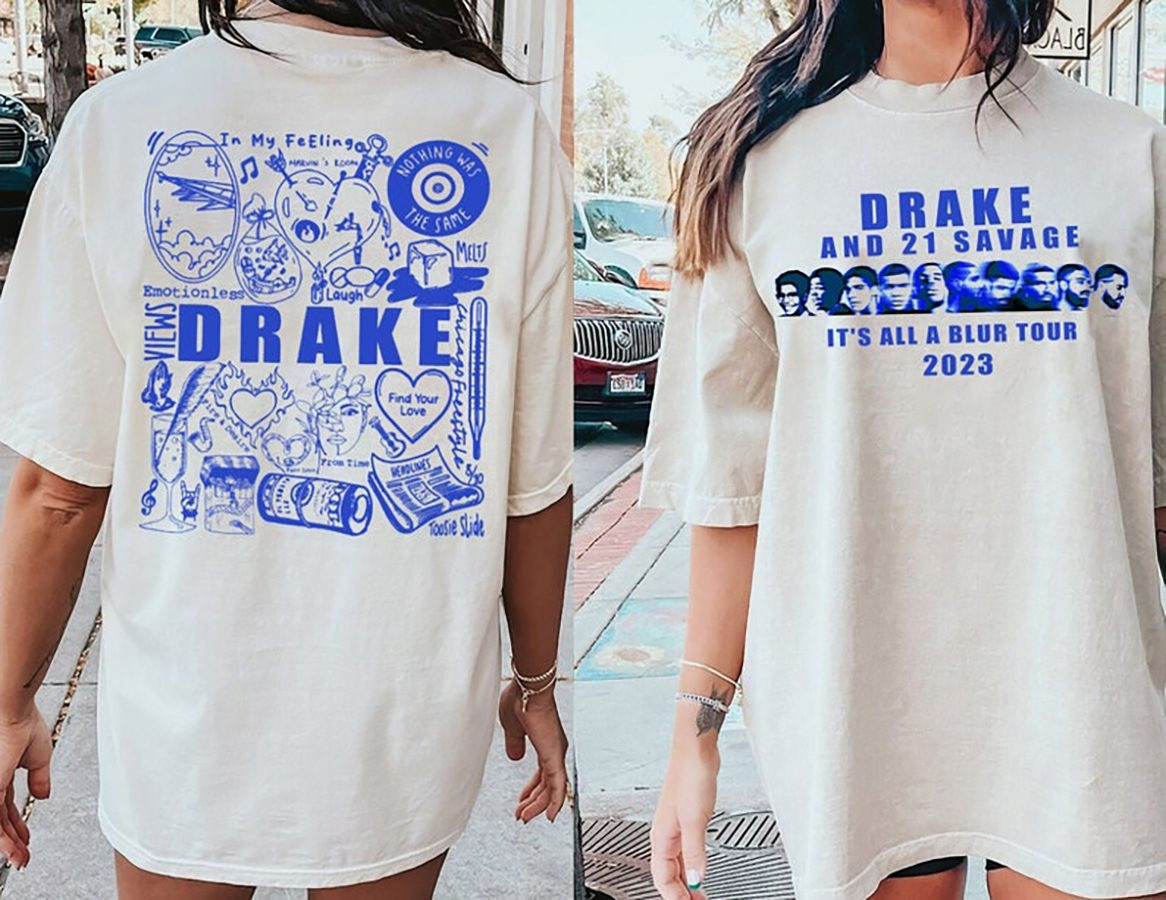 Drake 21 Savage Tour T-Shirt Hip Hop Music Merch Best Gift For Rap Fans
