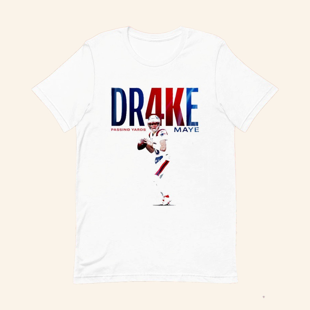 Drake Maye 4k Passing Yards T-Shirt Drake Maye Merch Gifts For Football Lovers