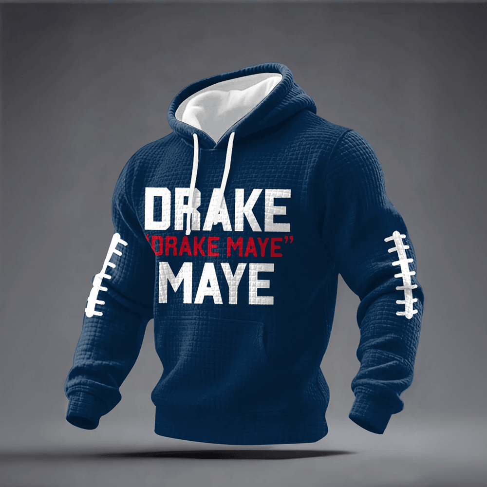 Drake Maye New England Football Hoodie Football Hooded Sweatshirt Footballer Gift