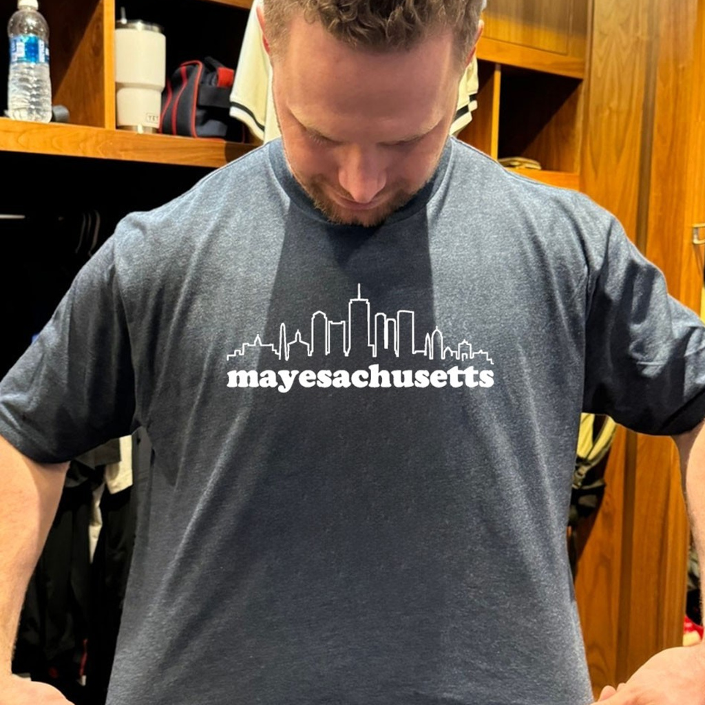 Drake Maye New England Mayesachusetts City Skyline Shirt Presents For Football Fans