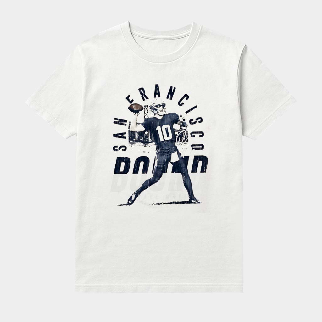 Drake Maye New England San Francisco Bound Signature Shirt Drake Maye Graphic Shirts Gifts