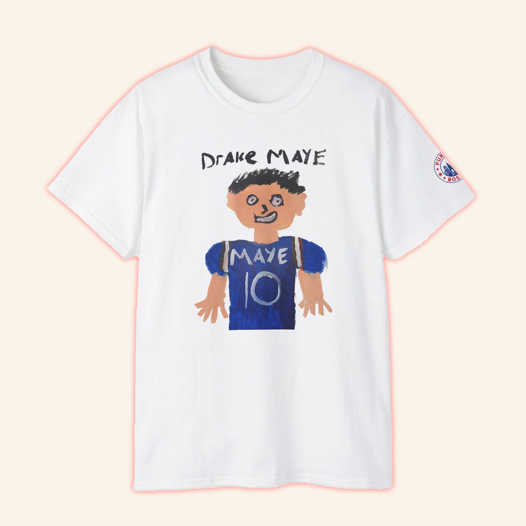 Drake Maye Painting T-Shirt Drake Maye Lover Merch Gifts For Football Lovers