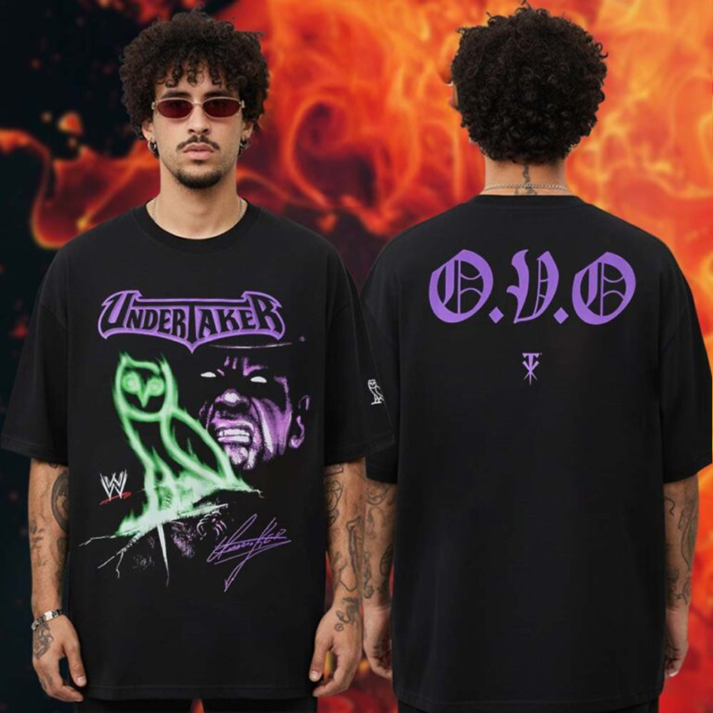 Drake Ovo x WWE Collab Collection The Undertaker T-Shirt Drake Ovo Merch Gifts For WWE Lovers