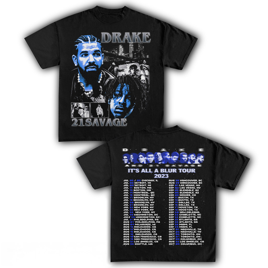 Drake X 21 Savage It's All A Blur Tour 2023 Drake Merch Gifts For Brother Drake X 21 Savage It's All A Blur Tour 2023 Drake Merch Gifts For Brother