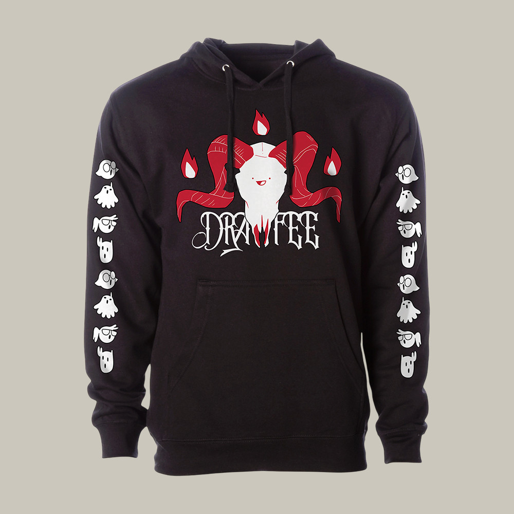 Drawfee Baphomet Hoodie Drawfee Hooded Sweatshirt Streetwear Gift For Husband