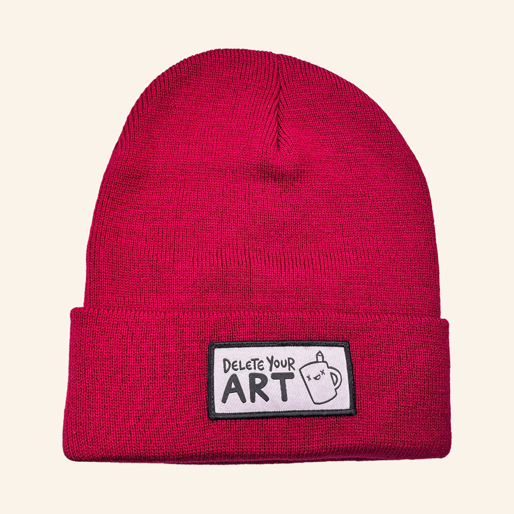 Drawfee Merch Delete Your Art Beanie Christmas Gifts For Brother Drawfee Merch Delete Your Art Beanie Christmas Gifts For Brother
