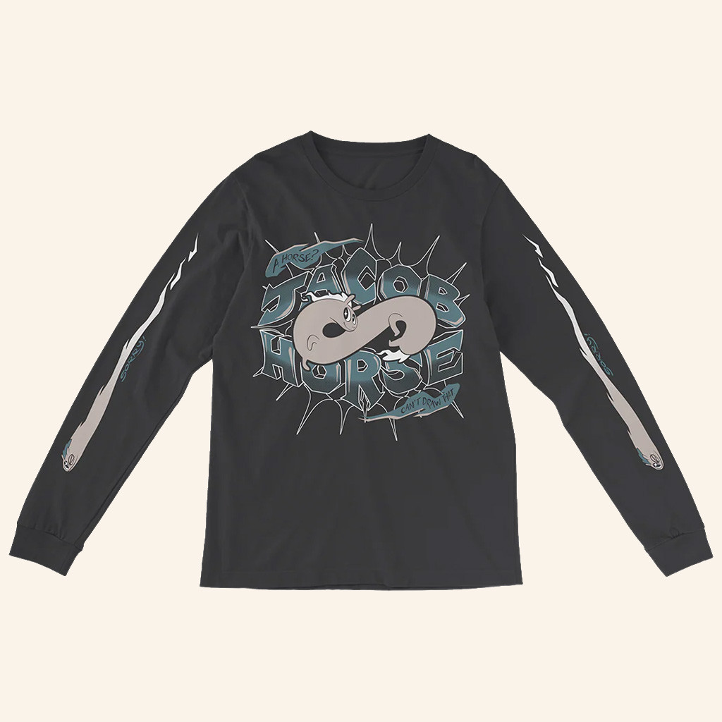 Drawfee Merch Jacob Horse Long Sleeve Shirt Xmas Presents For Him Drawfee Merch Jacob Horse Long Sleeve Shirt Xmas Presents For Him
