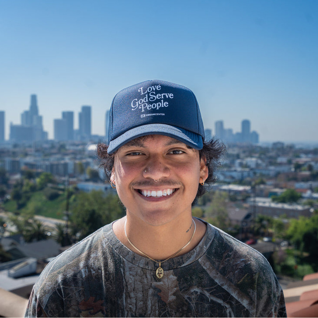 Dream Center Merch Love God Serve People Trucker Hat Gifts For Christian Friends