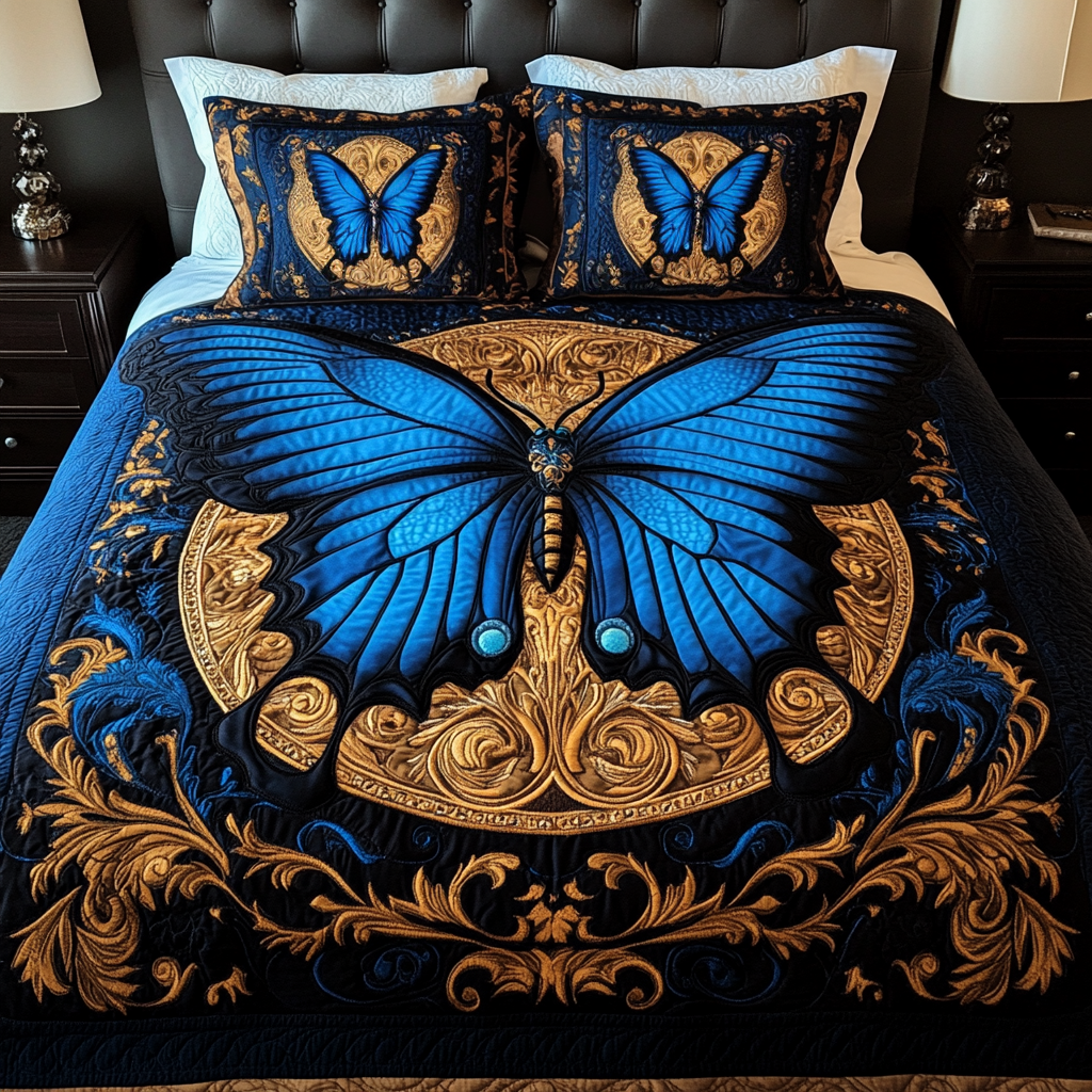 Dream Flight Quilted Bedding Set Comfortable Microfiber Bedding Set for Everyday Use