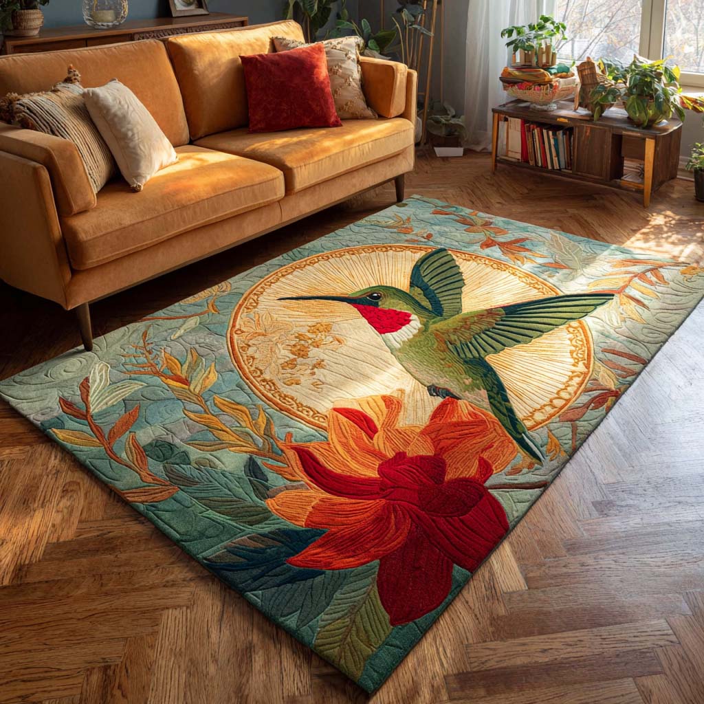 Dream Hummingbird Area Rug Indoor Outdoor Carpet Good Christmas Gifts For Mom