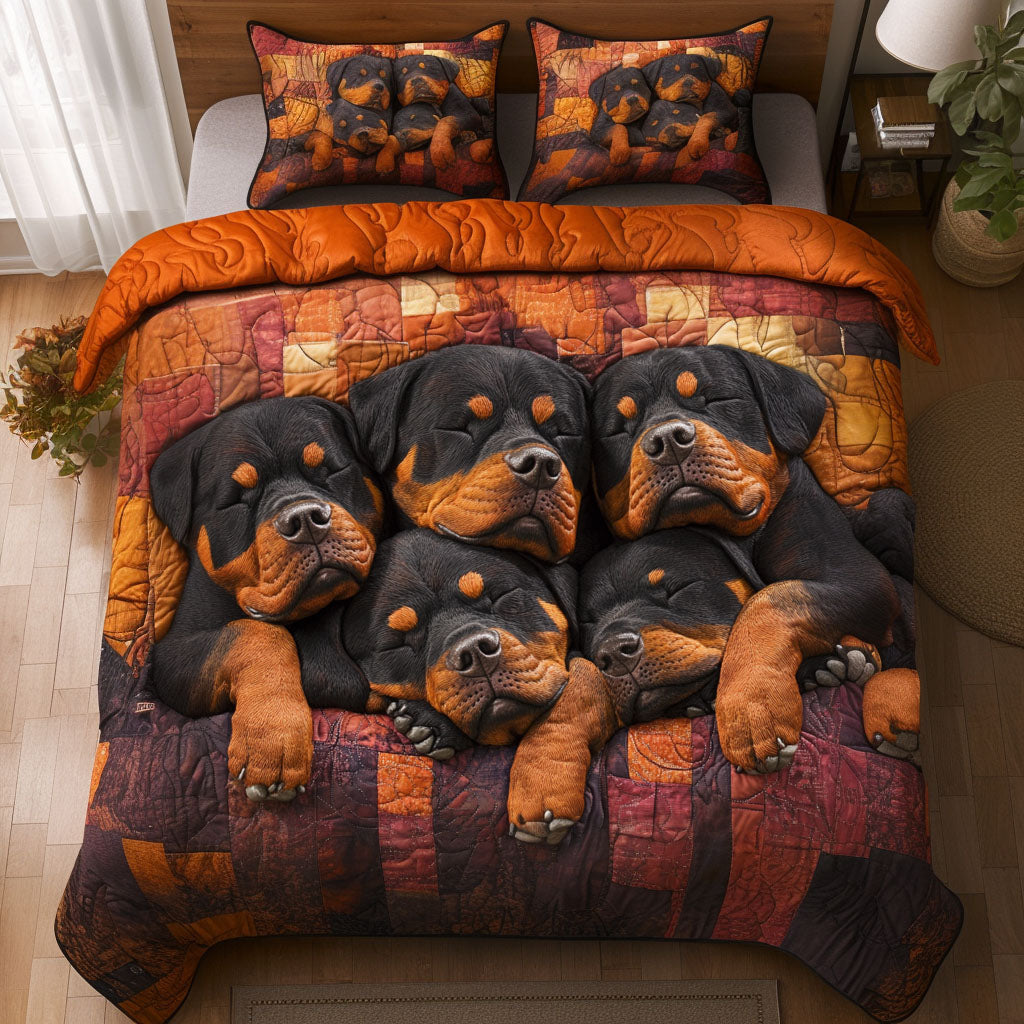 Dream Nest Quilted Bedding Set Lovely Bedroom Gift Idea for Housewarming