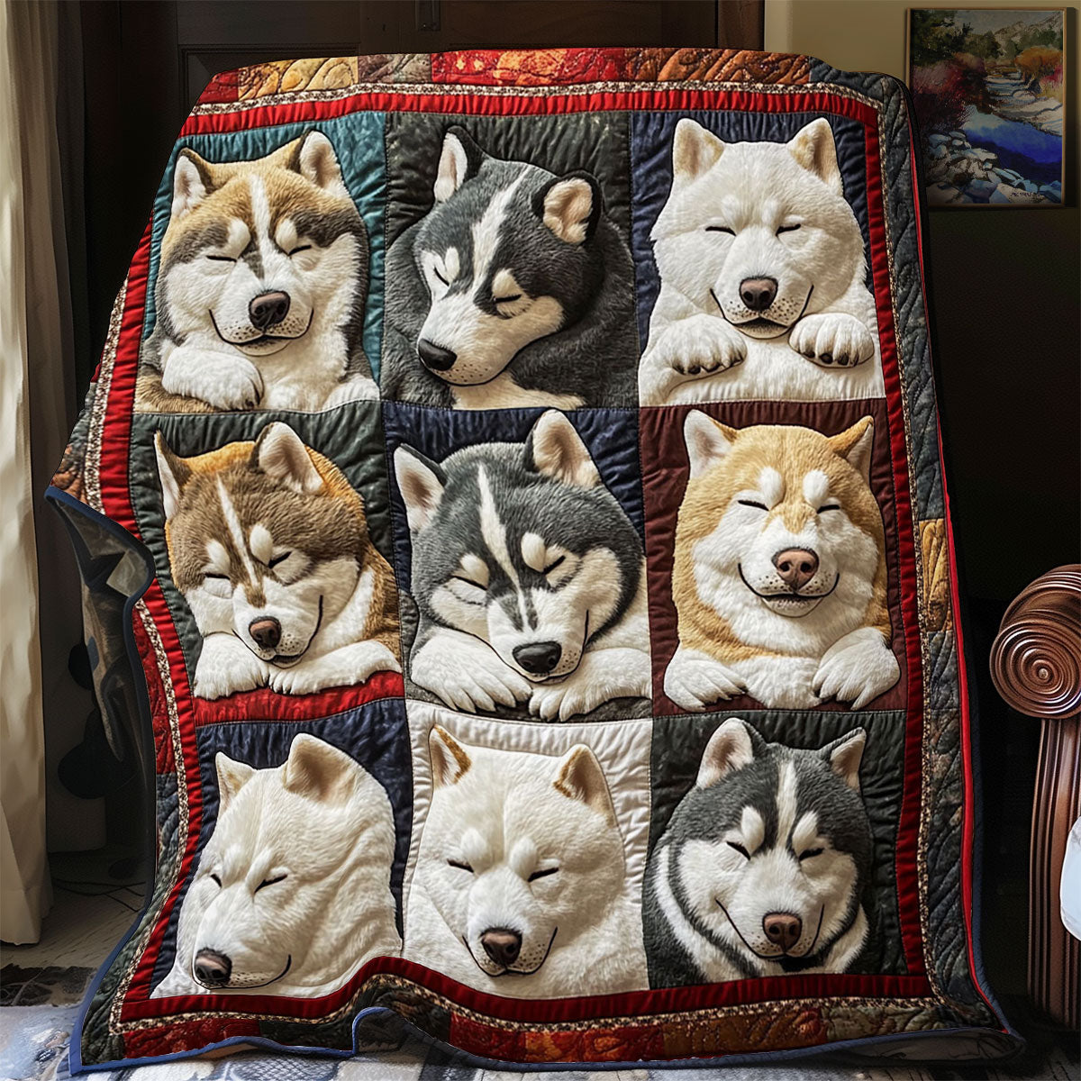 Dream Pack Quilt Blanket Best Throw Blanket Christmas Gift for Dog Pet Lovers