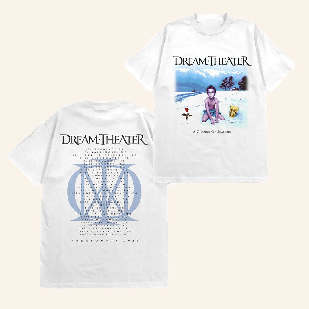 Dream Theater Merch A Change Of Seasons Tour T-Shirt Gifts For Band Music Lovers