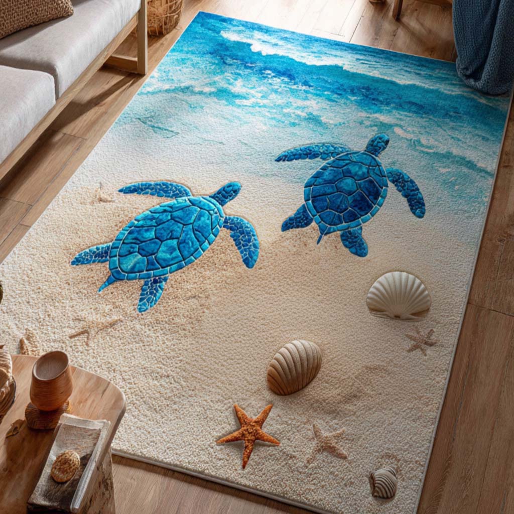 Dream Turtle Area Rug Indoor Outdoor Carpet Good Christmas Gifts For Mom