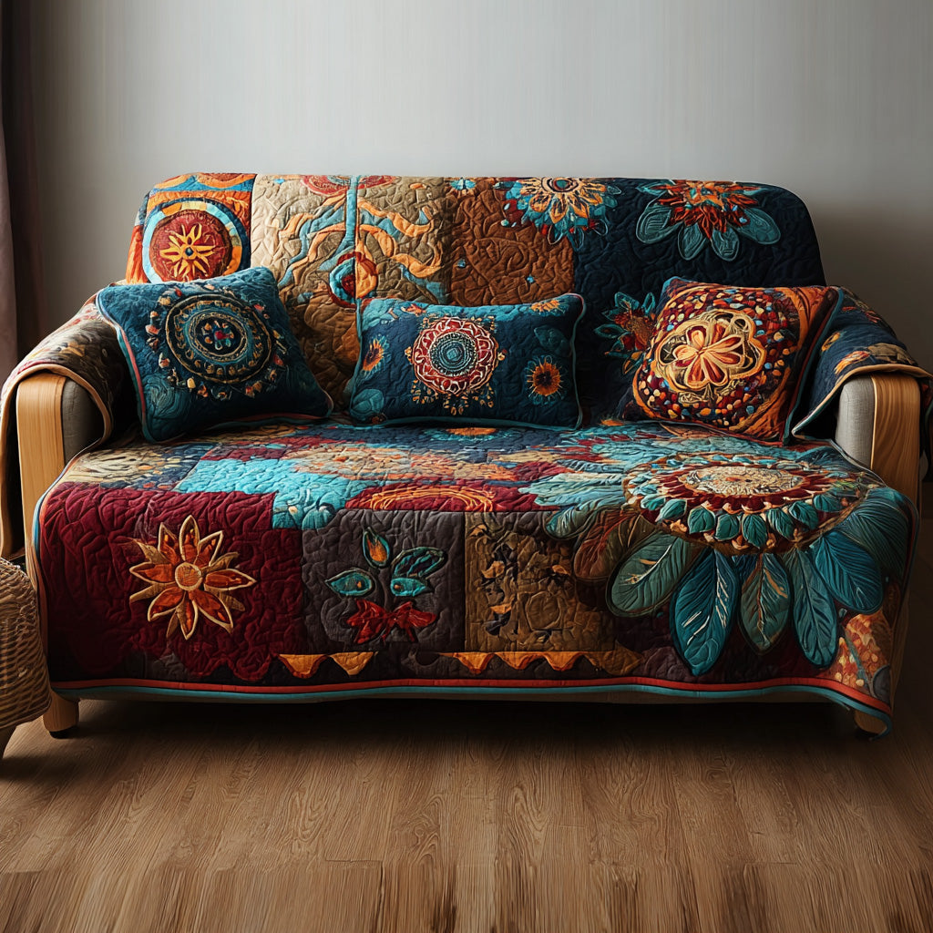 Dreamcatcher Daze Quilted Sofa Cover Sofa Seat Covers Gift For Coworker