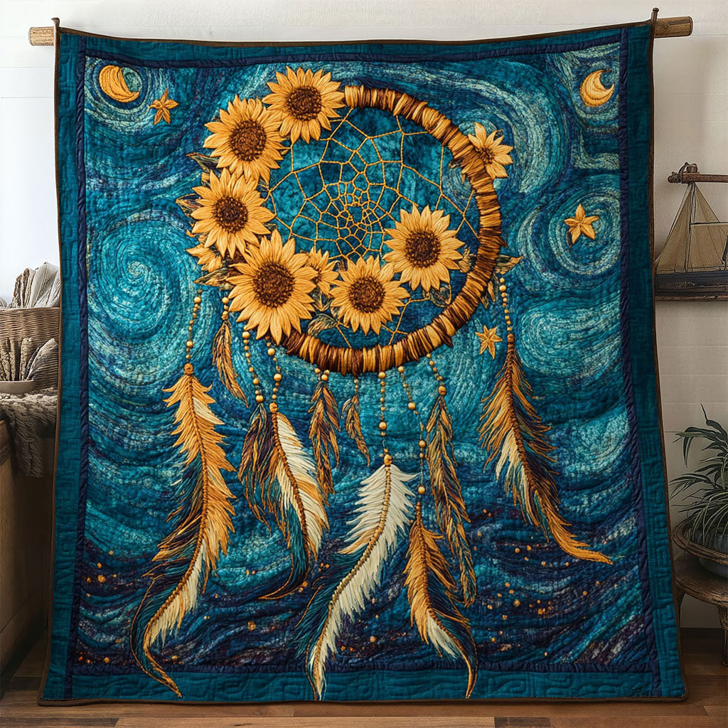 Dreamcatcher Glow Night Quilted Blanket Sofa Throws Gifts For New Dads