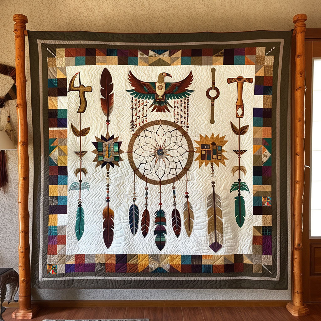Dreamcatcher Native American Holiday Christmas Quilt Blanket Native American Wedding Gifts