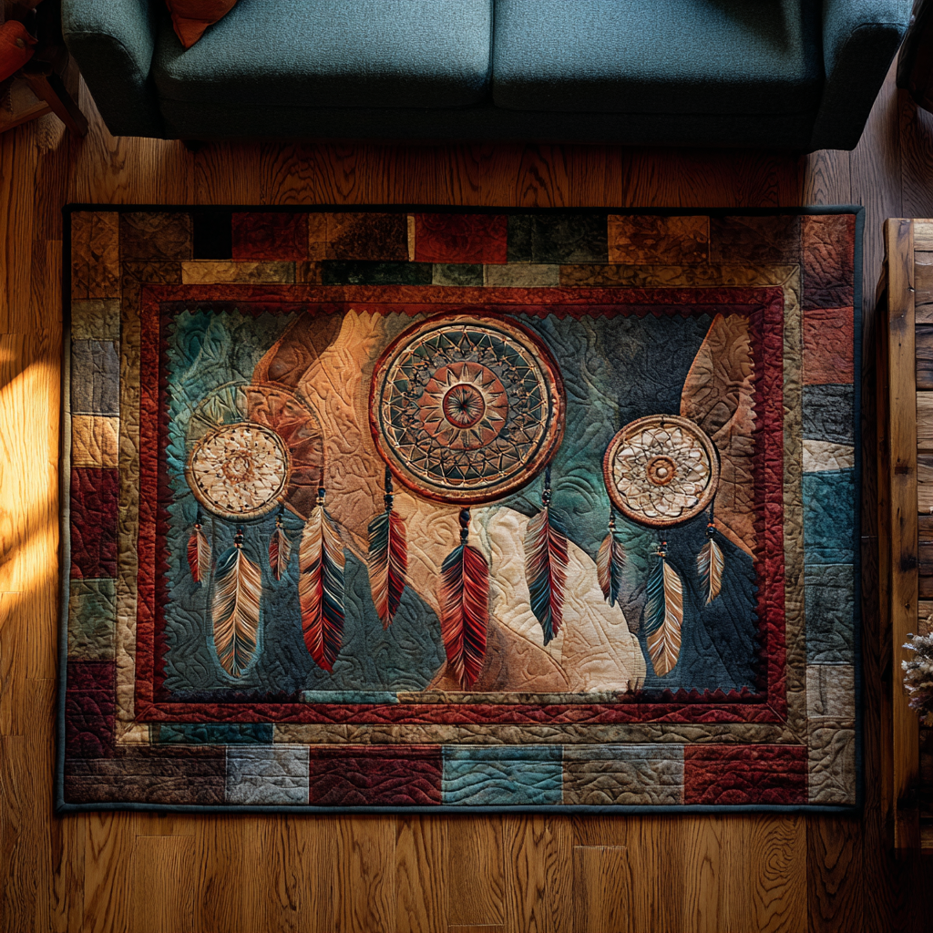Dreamcatcher Peace Area Rug Entryway Rug Ideas Native American Gifts