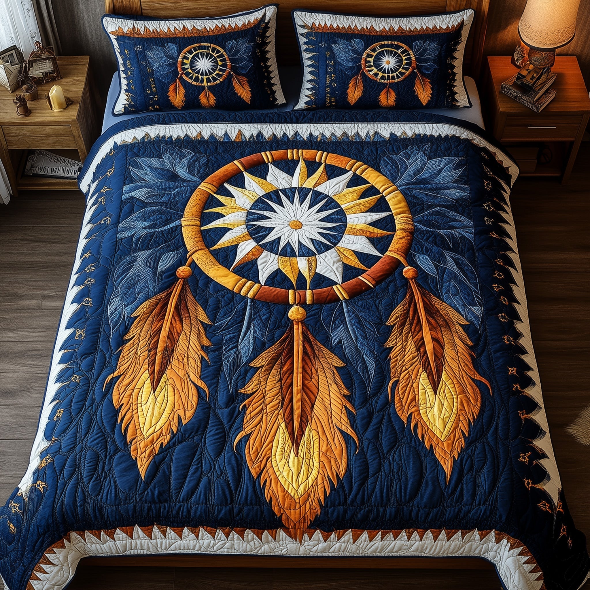 Dreamcatcher Quilted Bedding Set Duvet Cover Bedspread Best Gift Ideas For Women