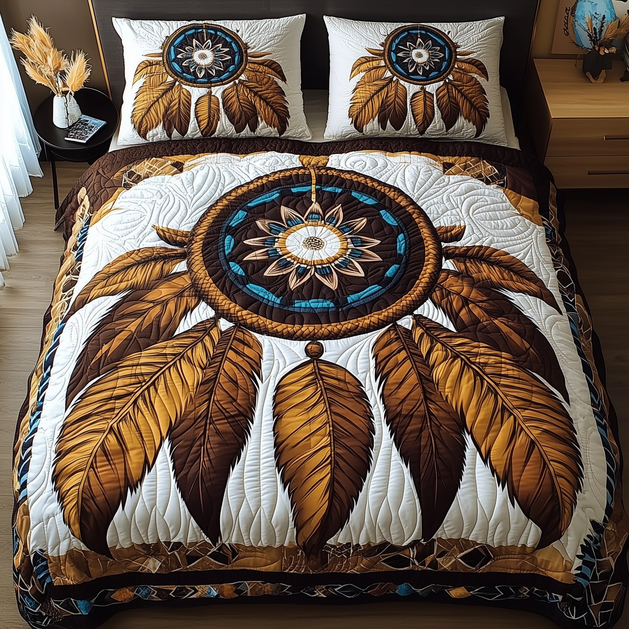 Dreamcatcher Quilted Bedding Set Microfiber