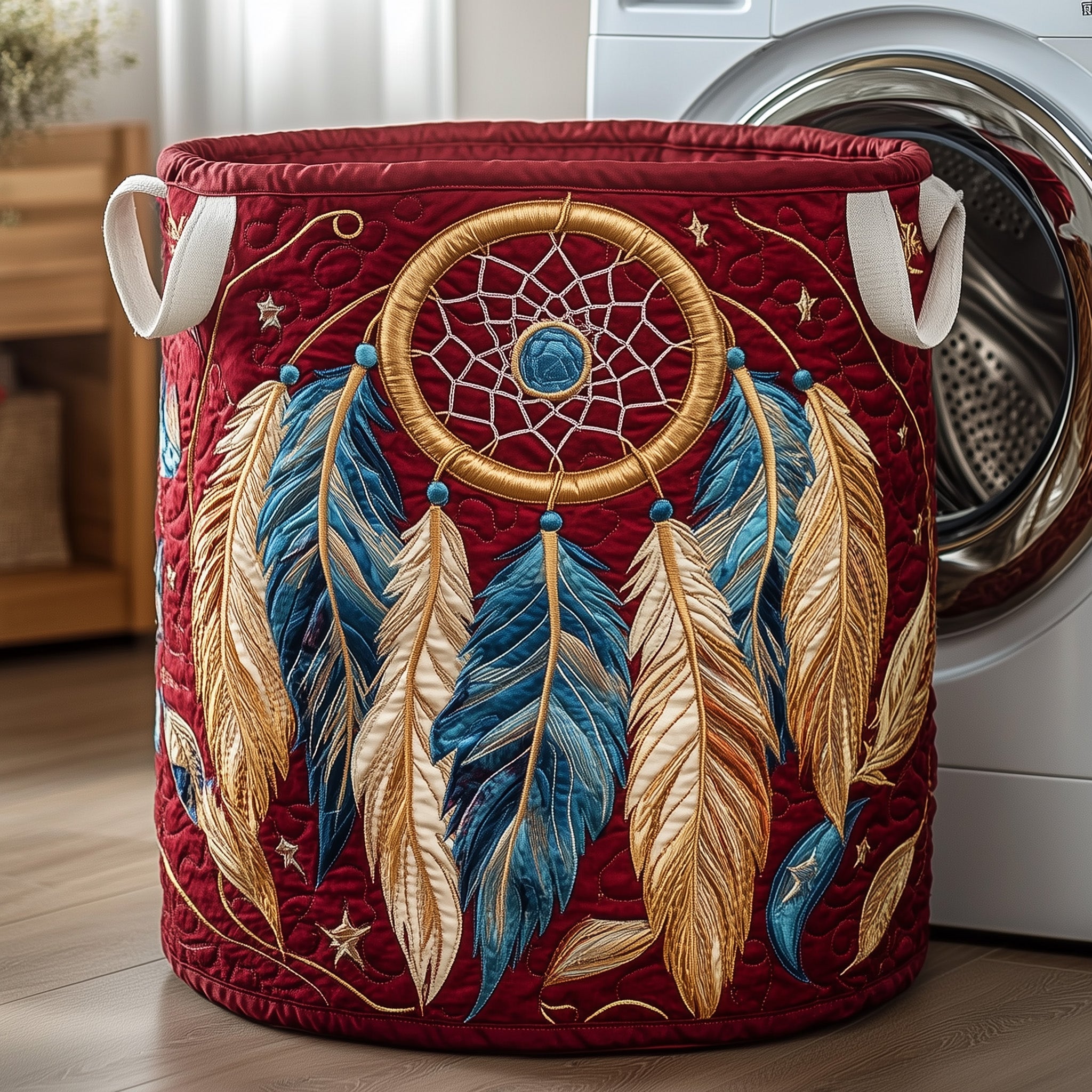 Dreamcatcher Quilted Laundry Basket New Year Merch Gift