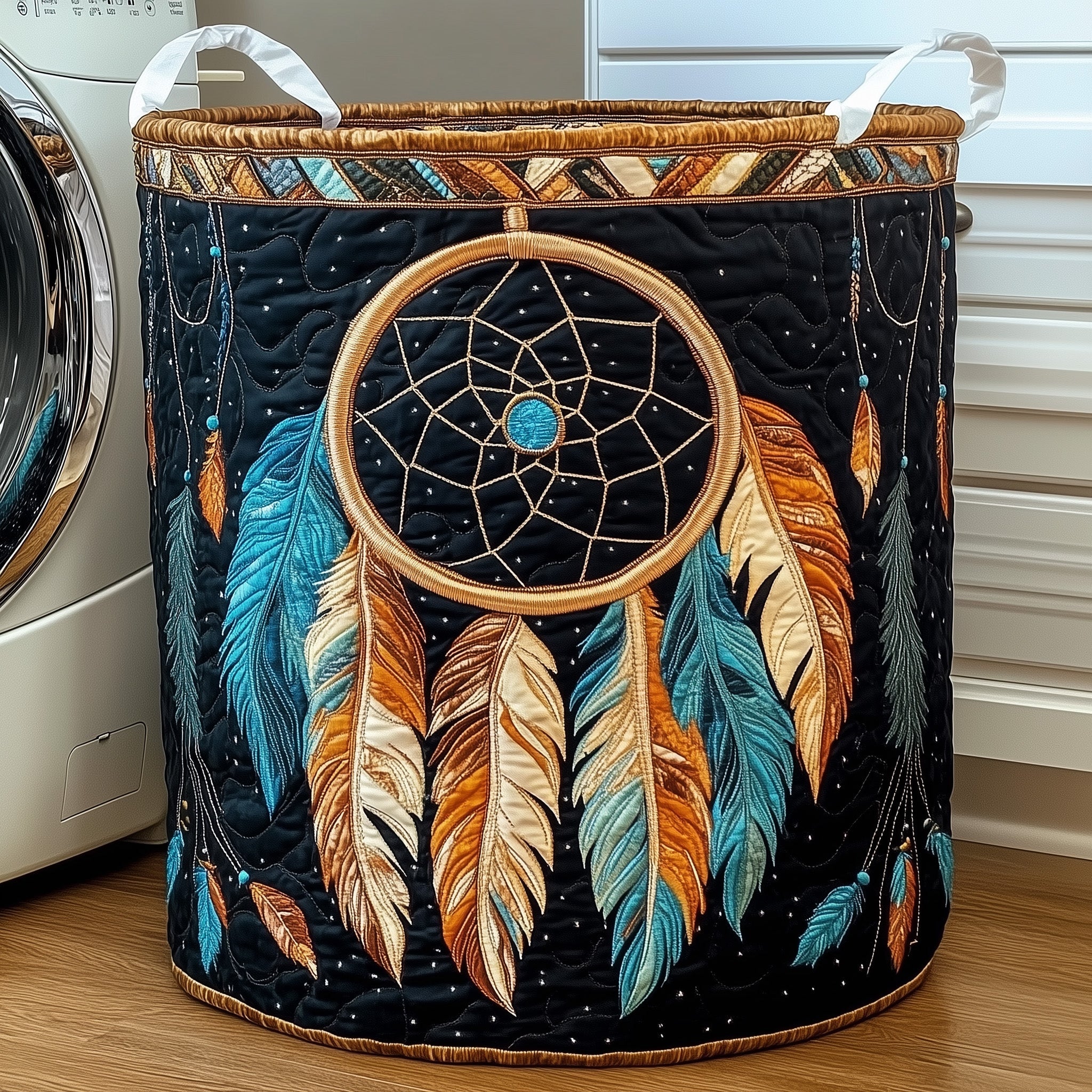 Dreamcatcher Quilted Laundry Basket Valentine's Day Merch Gift