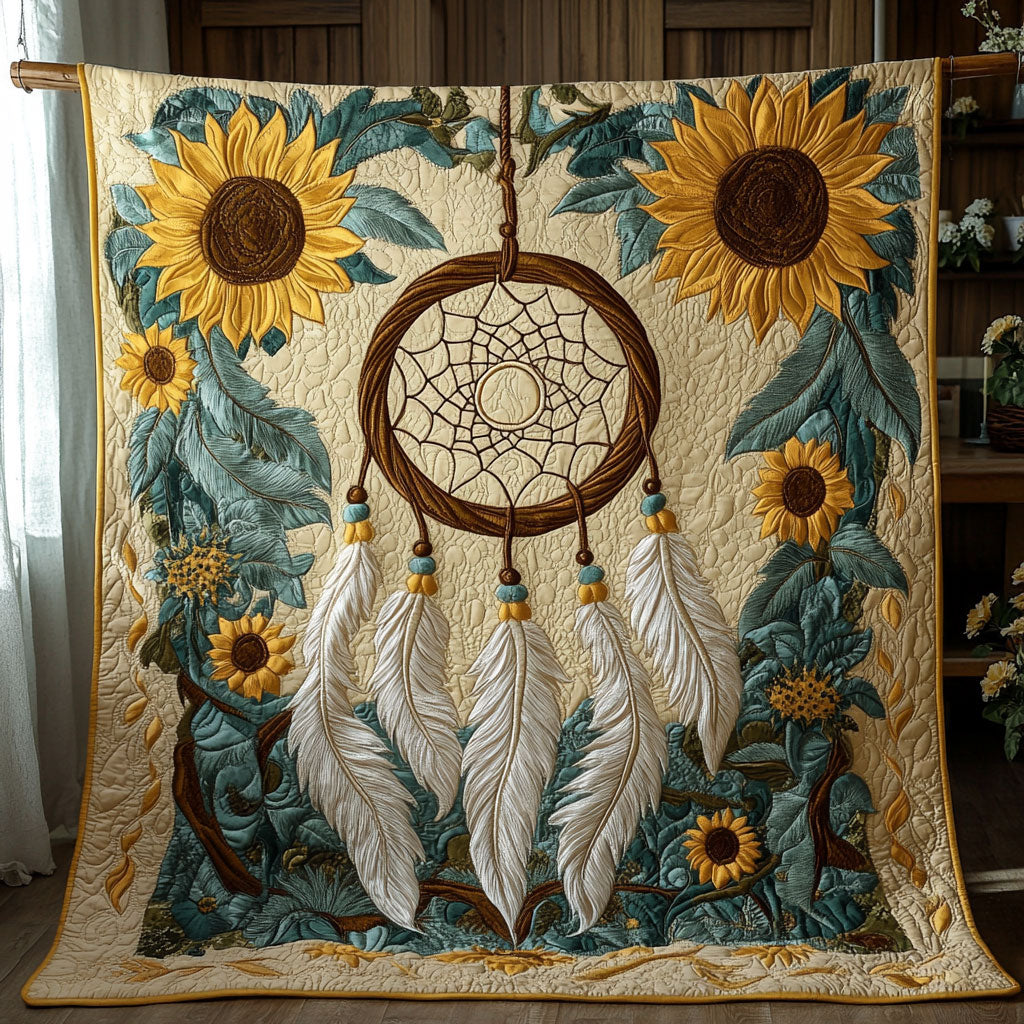 Dreamcatcher Rustic Bloom Quilted Blanket Best Blankets Meaningful Anniversary Gifts For Her