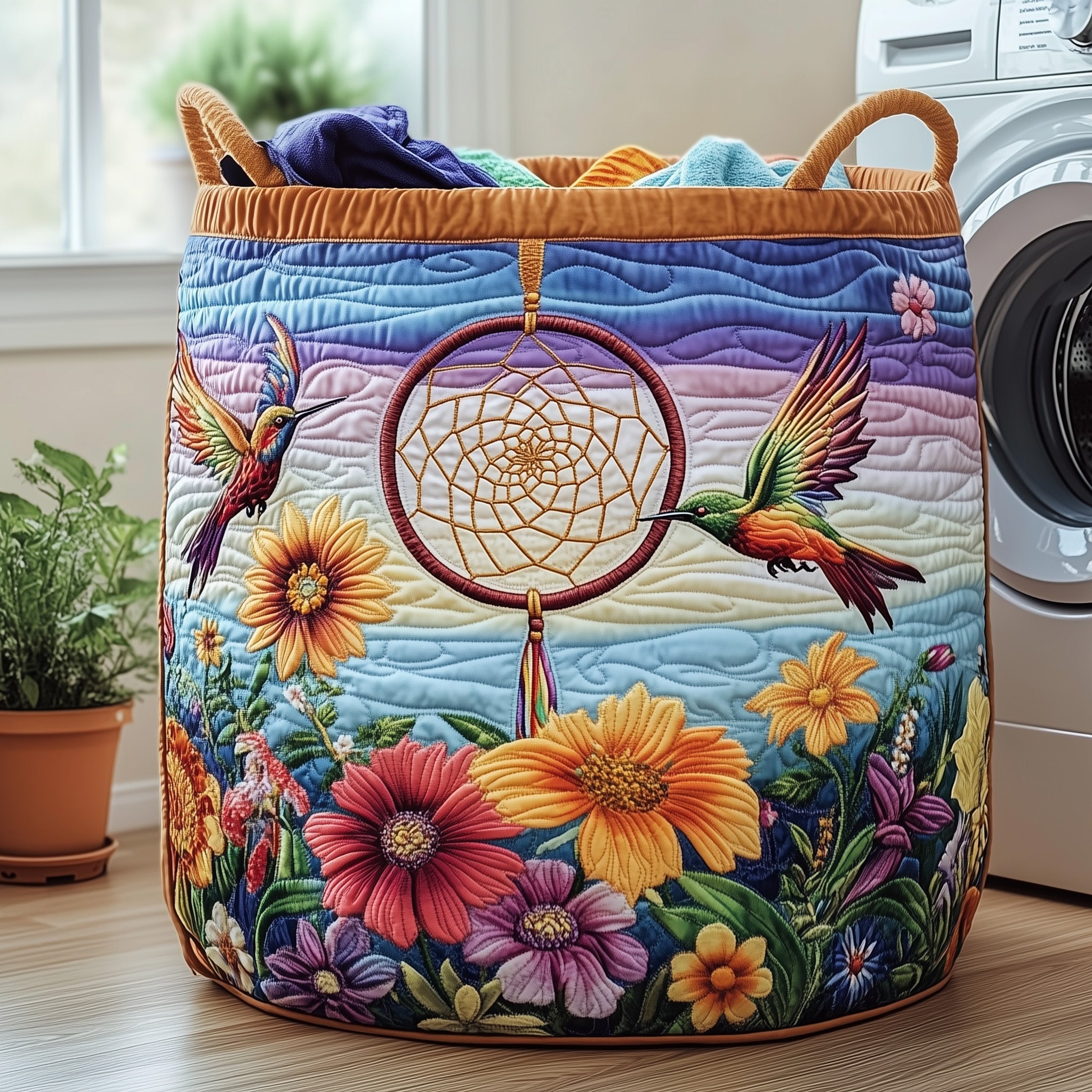 Dreamcatcher Serenity Quilted Laundry Basket Great Stocking Stuffer