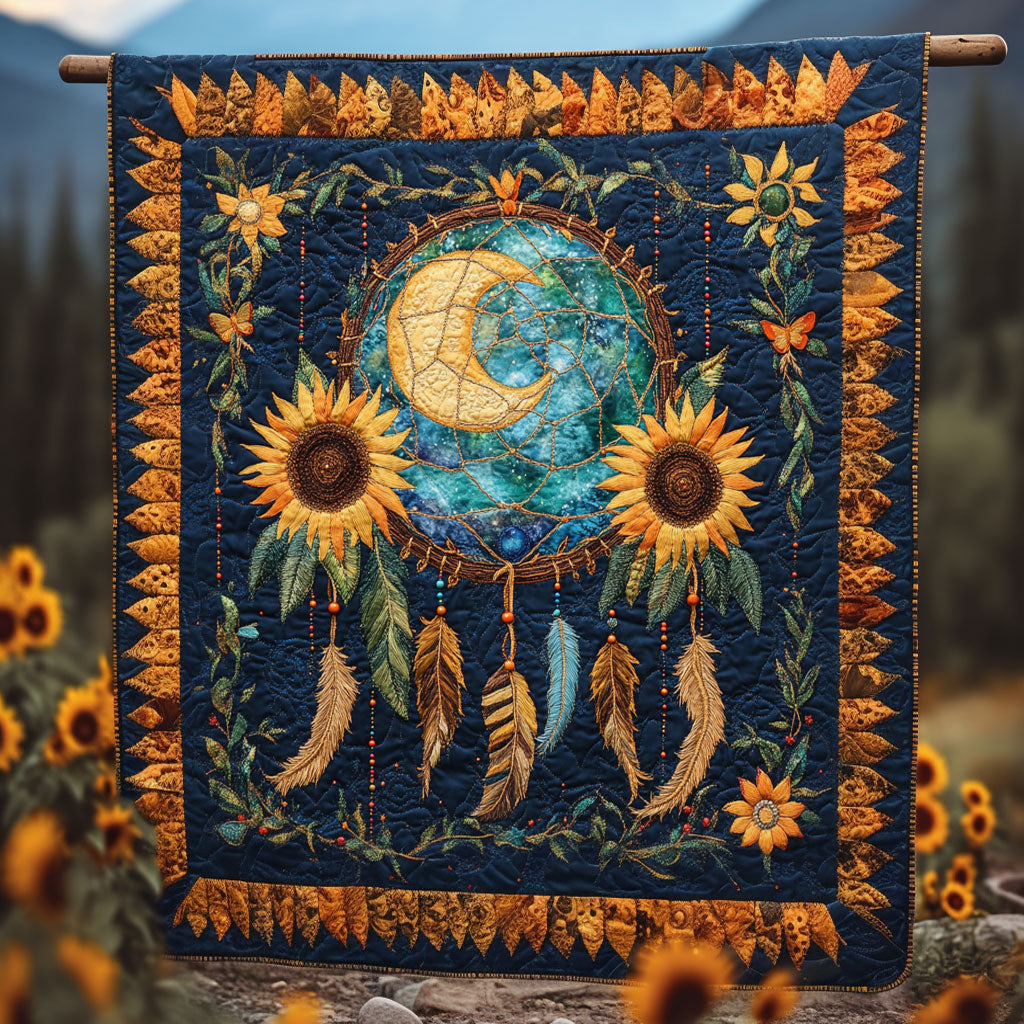 Dreamcatcher Sun Halo Quilted Blanket King Size Blanket Gifts For Dad Who Wants Nothing