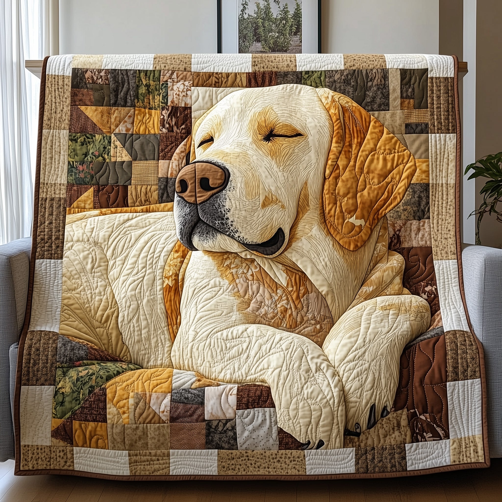 Dreaming Lab Snuggle Quilted Blanket Christmas Quilt Blanket Gift Idea