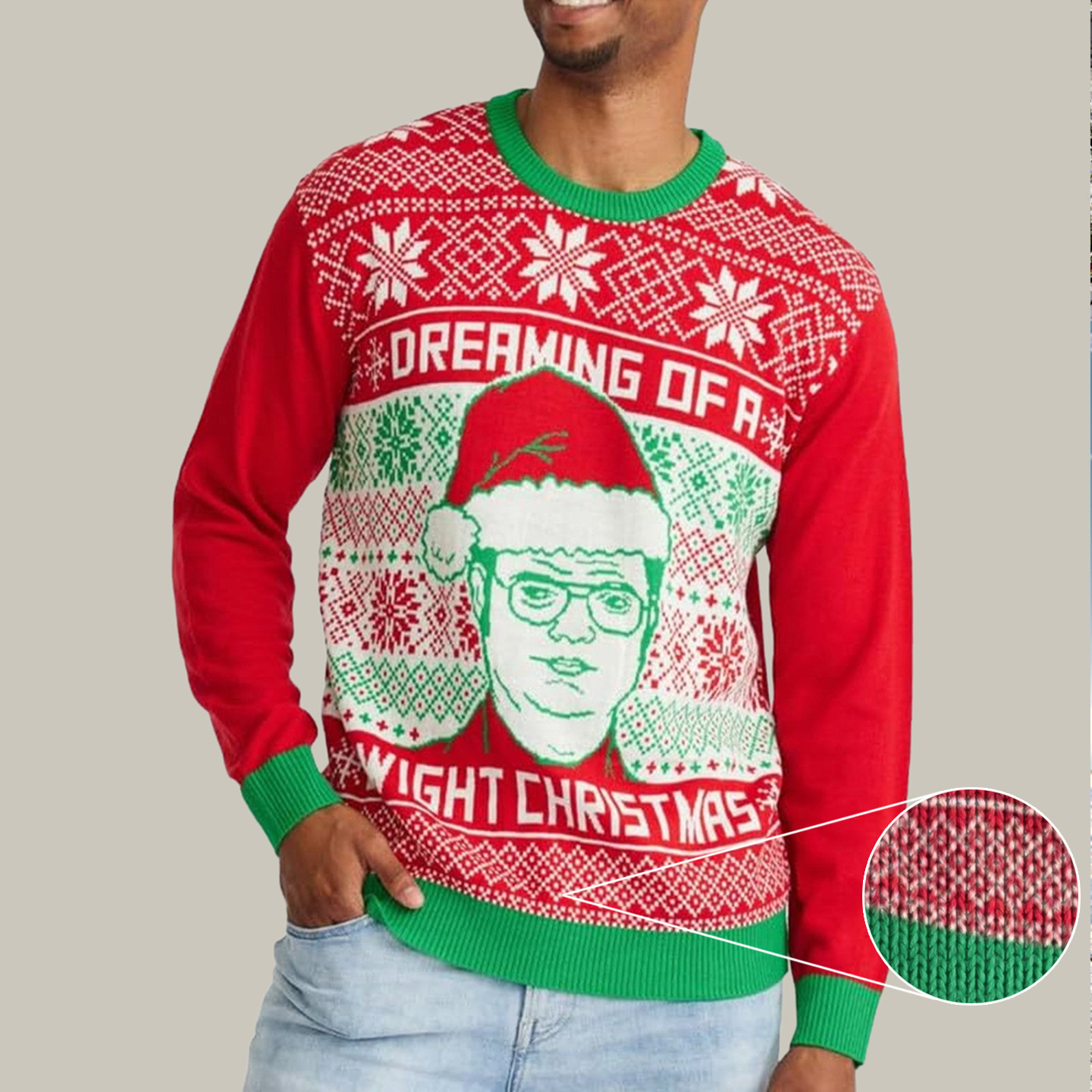 Dreaming Of A Dwight Christmas Ugly Christmas Sweater Ugly Xmas Sweater Gifts For Him