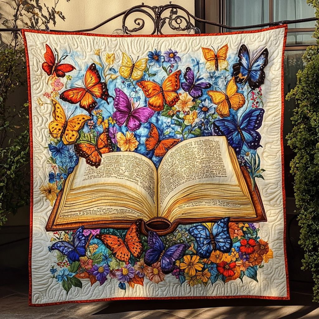 Dreamscape Flutter Quilted Blanket Butterfly Gifts For Ladies