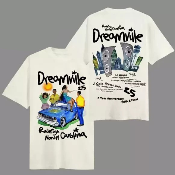 Dreamville 2025 Raleigh North Carolina 5 Year Anniversary Hometown Shirt Gifts For Fans