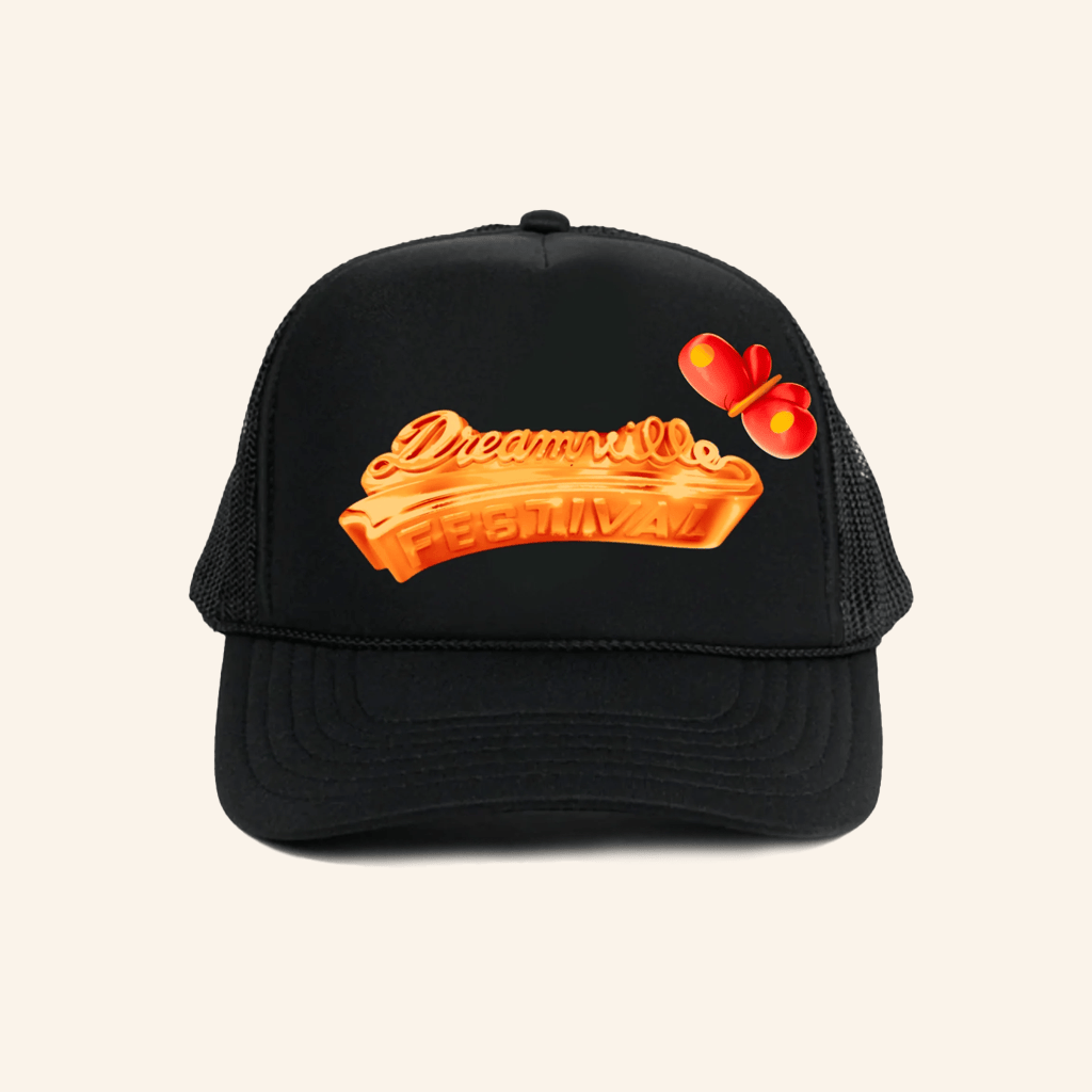 Dreamville Fest Merch Dv Fest Gold Bar Logo Black Trucker Hat Best Gifts For Friends