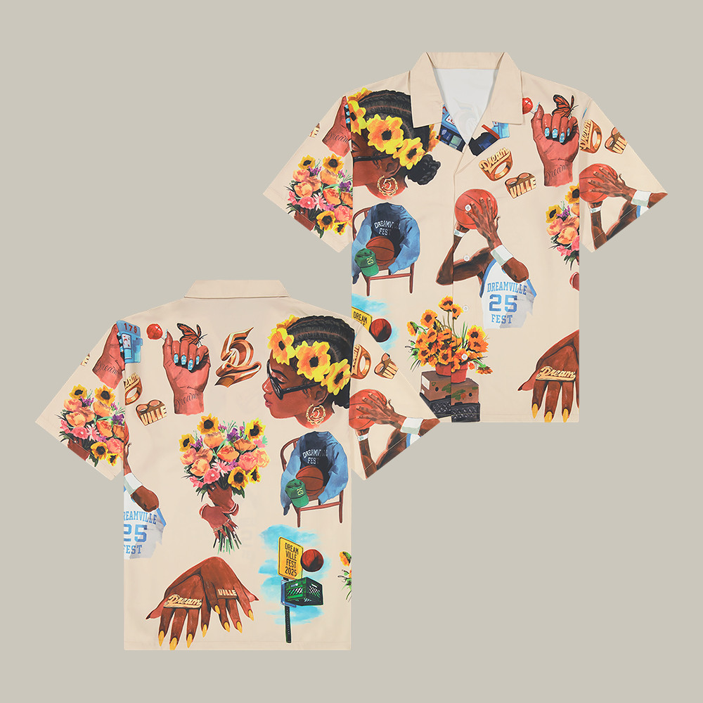 Dreamville Festival 2025 Icons Button Up Shirt Hip Hop Music Festival Clothes Gift For Husband