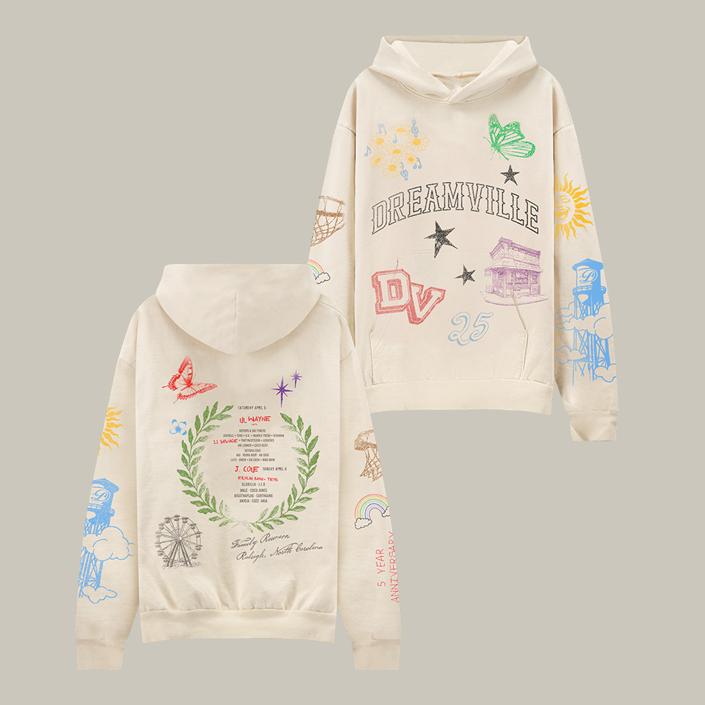 Dreamville Festival Artbook Hoodie Music Apparel Mother's Day Gift For Him