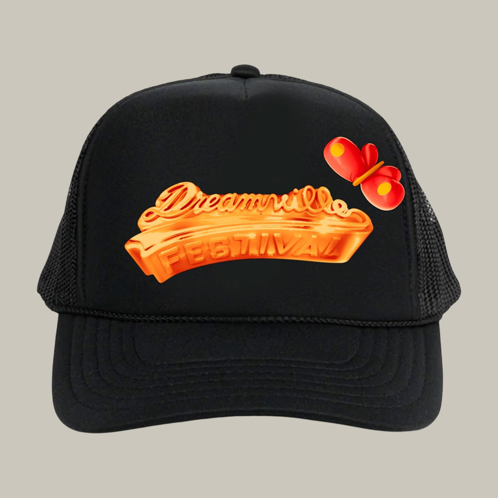 Dreamville Festival Fest Gold Bar Logo Hat Butterfly Art Hip Hop Music Merch Fan Gift Idea