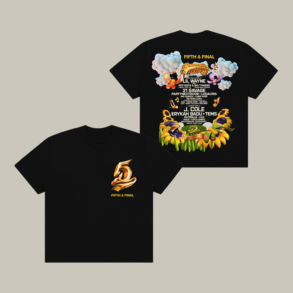 Dreamville Festival Fifth And Final T-Shirt Hip Hop Festival Clothes Dreamville Festival Lover Gift