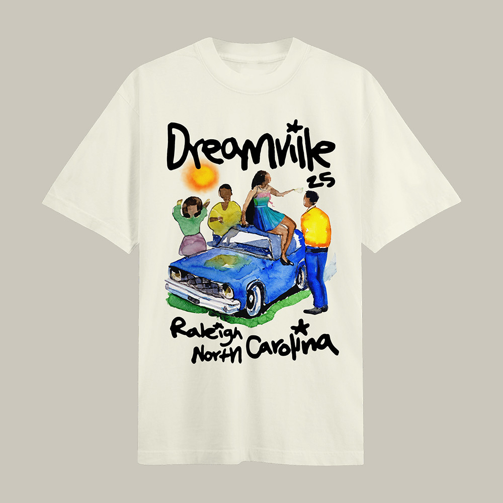Dreamville Festival North Carolina Music T-Shirt Hip Hop Streetwear Apparel Present For Fans