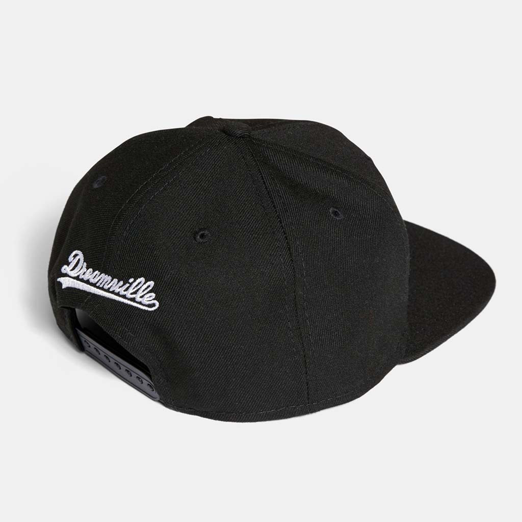 Dreamville Merch Dreamville Classic D Logo Embroidered Snapback Hat Black White Gifts For Him