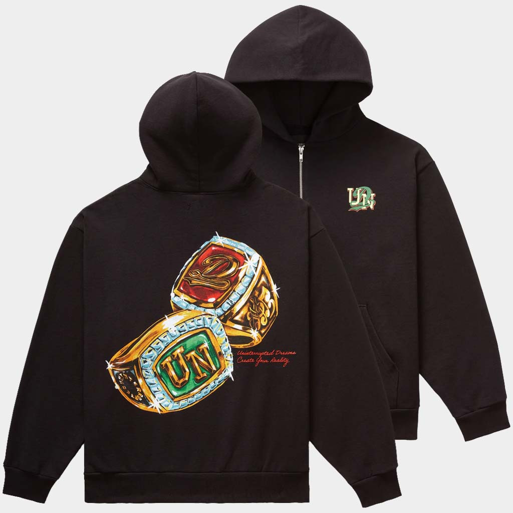 Dreamville Merch Dreamville x UN Championship Rings Zip Hoodie Birthday Ideas For Son