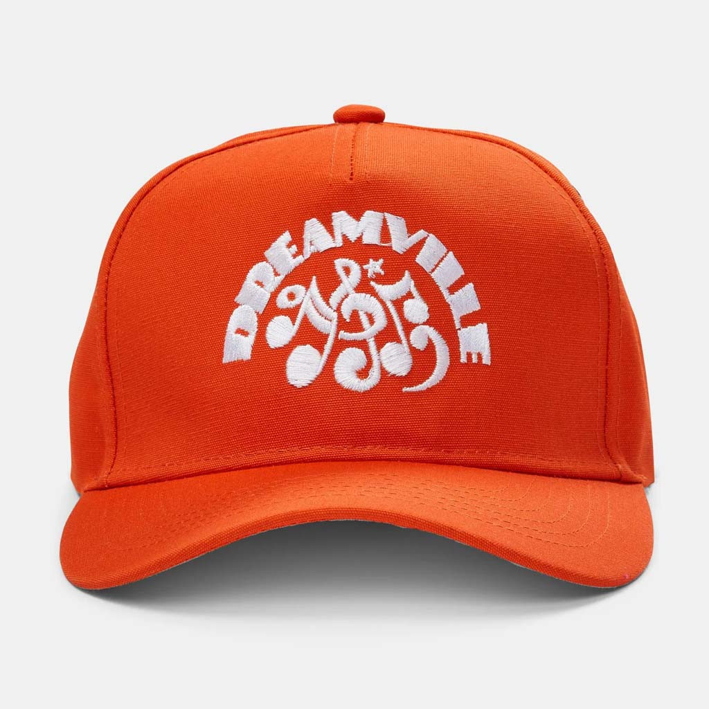 Dreamville Merch Music Note Logo Embroidered Orange Hat Birthday Present For Her