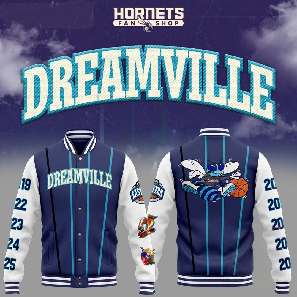 Dreamville X Charlotte Hornets Baseball Jacket Gift For Brother In Law