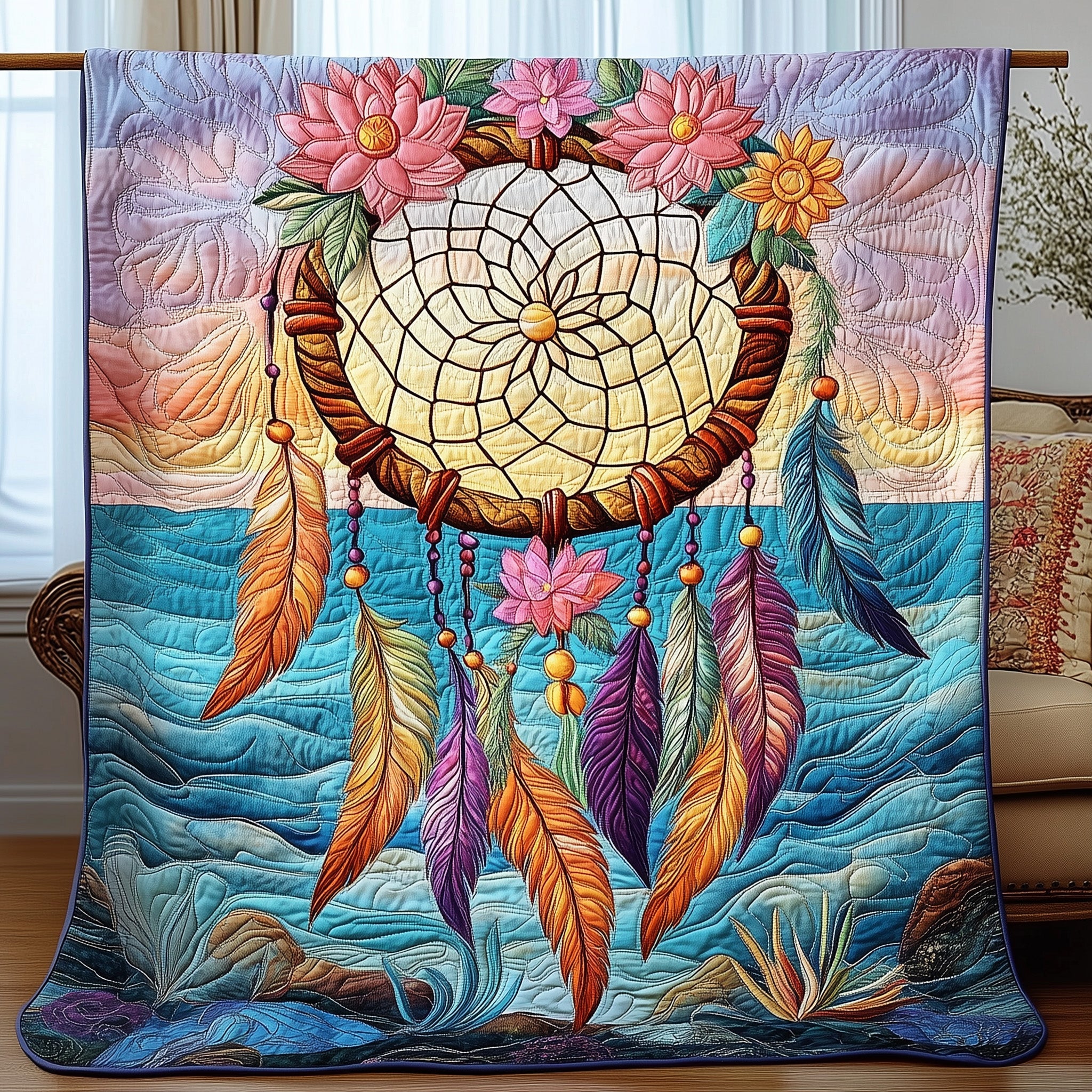 Dreamweaver's Gem  Quilted Blanket Sofa Throw BlanketChristmas Giving Ideas For Families